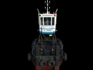 truckable push boat 3D Model