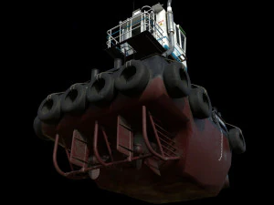 truckable push boat 3D Model
