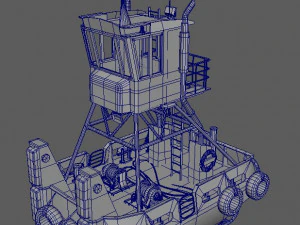truckable push boat 3D Model