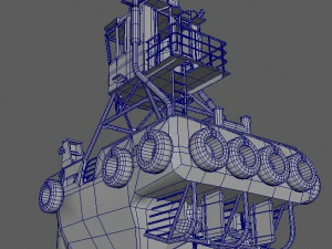 truckable push boat 3D Model