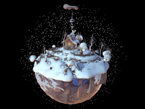 winter landscape 3D Model