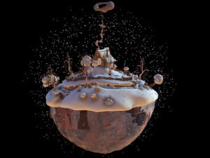winter landscape 3D Model