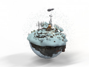 winter landscape 3D Model