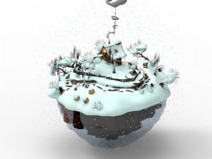 winter landscape 3D Model