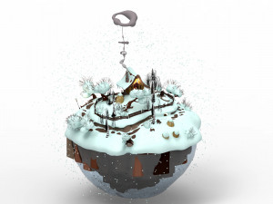 winter landscape 3D Model