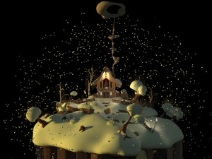 winter landscape 3D Model