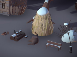 winter landscape 3D Model