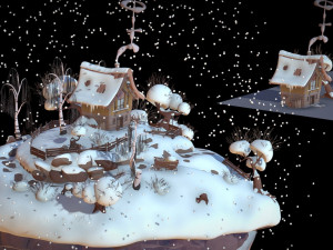winter landscape 3D Model