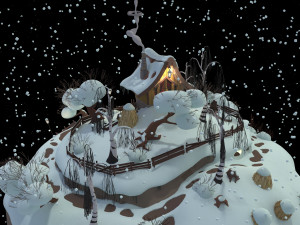 winter landscape 3D Model