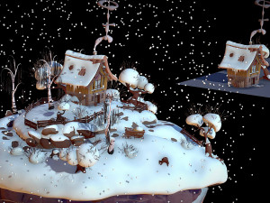 winter landscape 3D Model