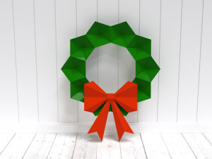 Christmas wreath Modelo 3D