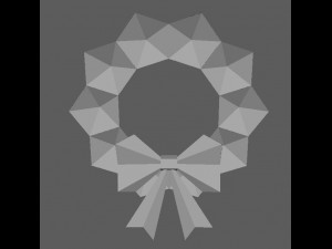 Christmas wreath 3D Model