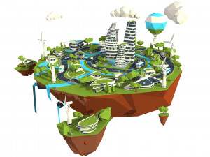the city of the future ext 3Dモデル