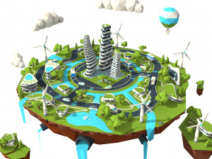 the city of the future ext 3D Model