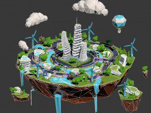 the city of the future ext 3Dモデル