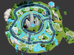 the city of the future ext 3Dモデル