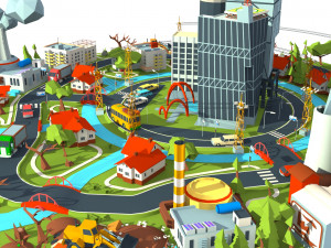 industry and garbage boom 3Dモデル