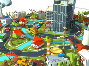 industry and garbage boom 3D Model