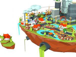industry and garbage boom 3Dモデル