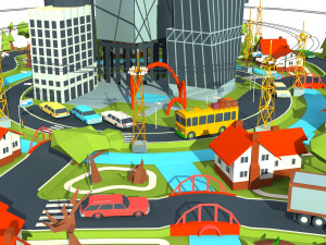 industry and garbage boom 3Dモデル