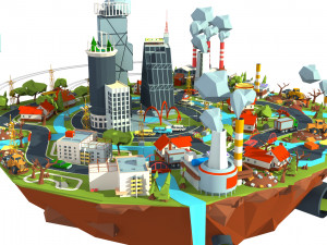 industry and garbage boom 3Dモデル