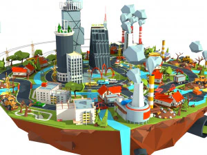 industry and garbage boom 3D Model