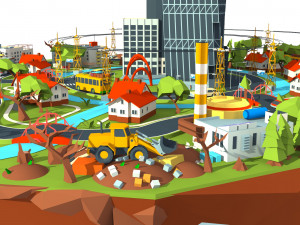 industry and garbage boom 3Dモデル