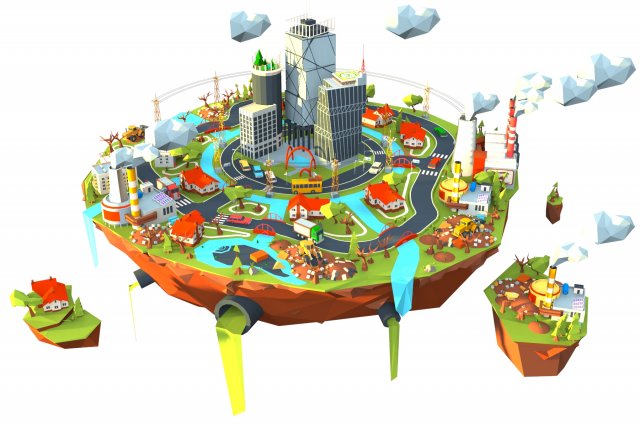industry and garbage boom 3Dモデル .c4d .max .obj .3ds .fbx .stl .blend 
