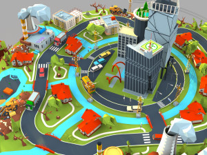 industry and garbage boom 3Dモデル