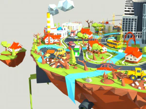 industry and garbage boom 3D Model