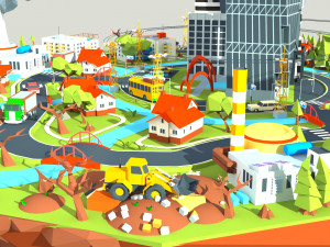 industry and garbage boom 3Dモデル