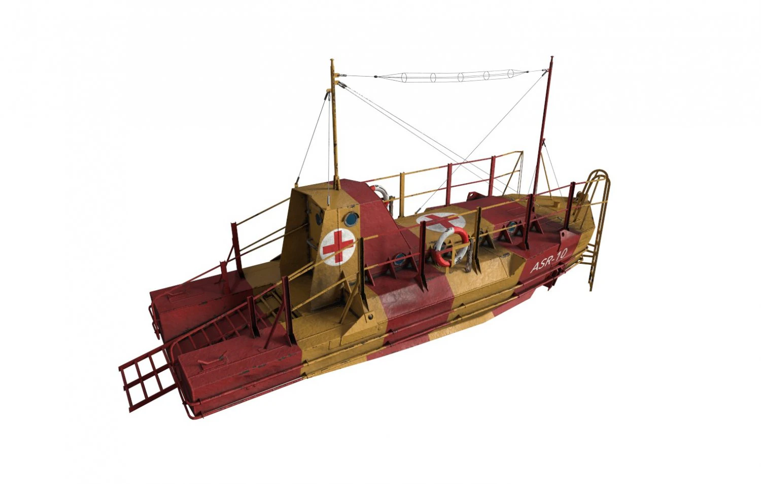 air sea rescue craft asr 10 world war ii 3D Model .c4d .max .obj .3ds .fbx .stl .blend 