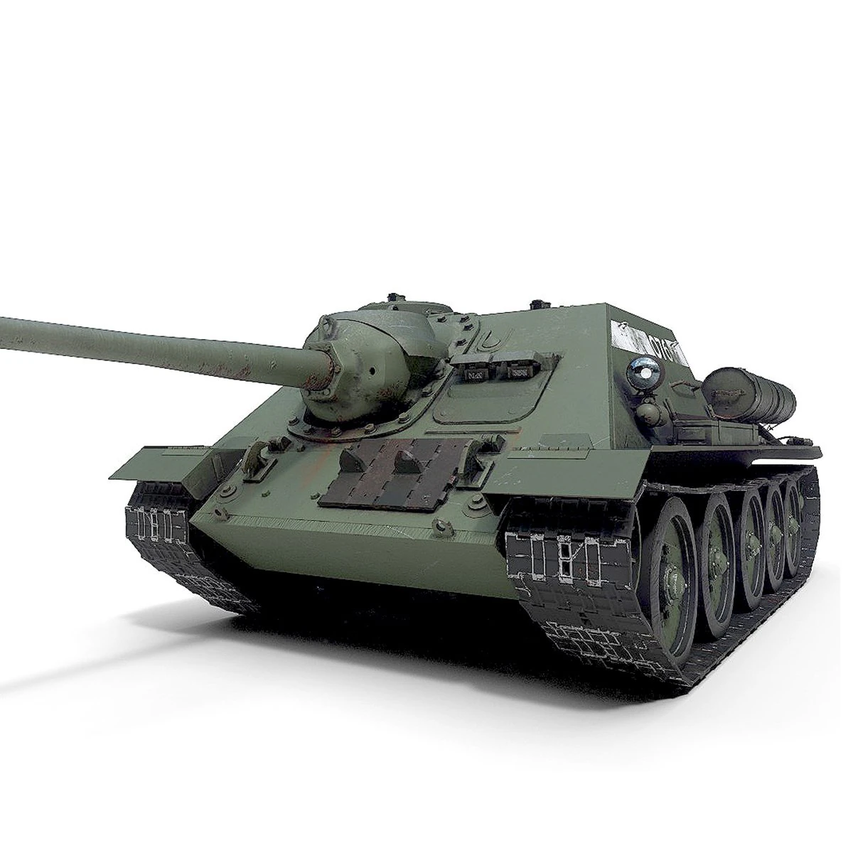 tank su-85 3D Model .c4d .max .obj .3ds .fbx .stl .blend 