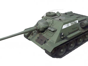 tank su-85 3D Model