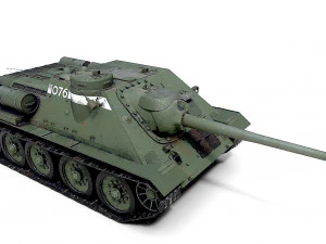 tank su-85 3D Model