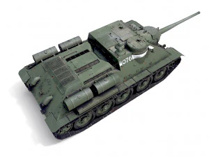 tank su-85 3D Model