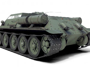 tank su-85 3D Model