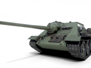 tank su-85 3D Model