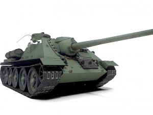 tank su-85 3D Model