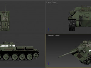 tank su-85 3D-Modell