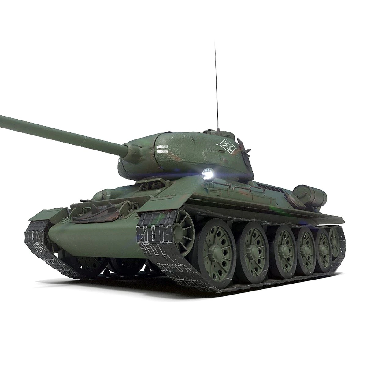 Tank t-34-85 3D Model .c4d .max .obj .3ds .fbx .stl .blend 