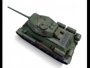 Tank t-34-85 3D Model