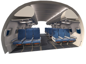 Airplane interior parts 3 color Modelo 3D