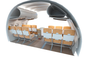 Airplane interior parts 3 color Modèle 3D