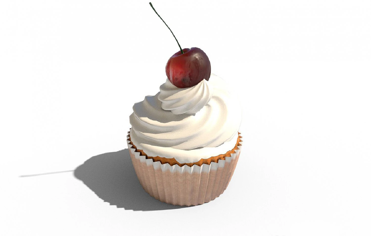 cupcake 02 3D Model .c4d .max .obj .3ds .fbx .stl .blend 