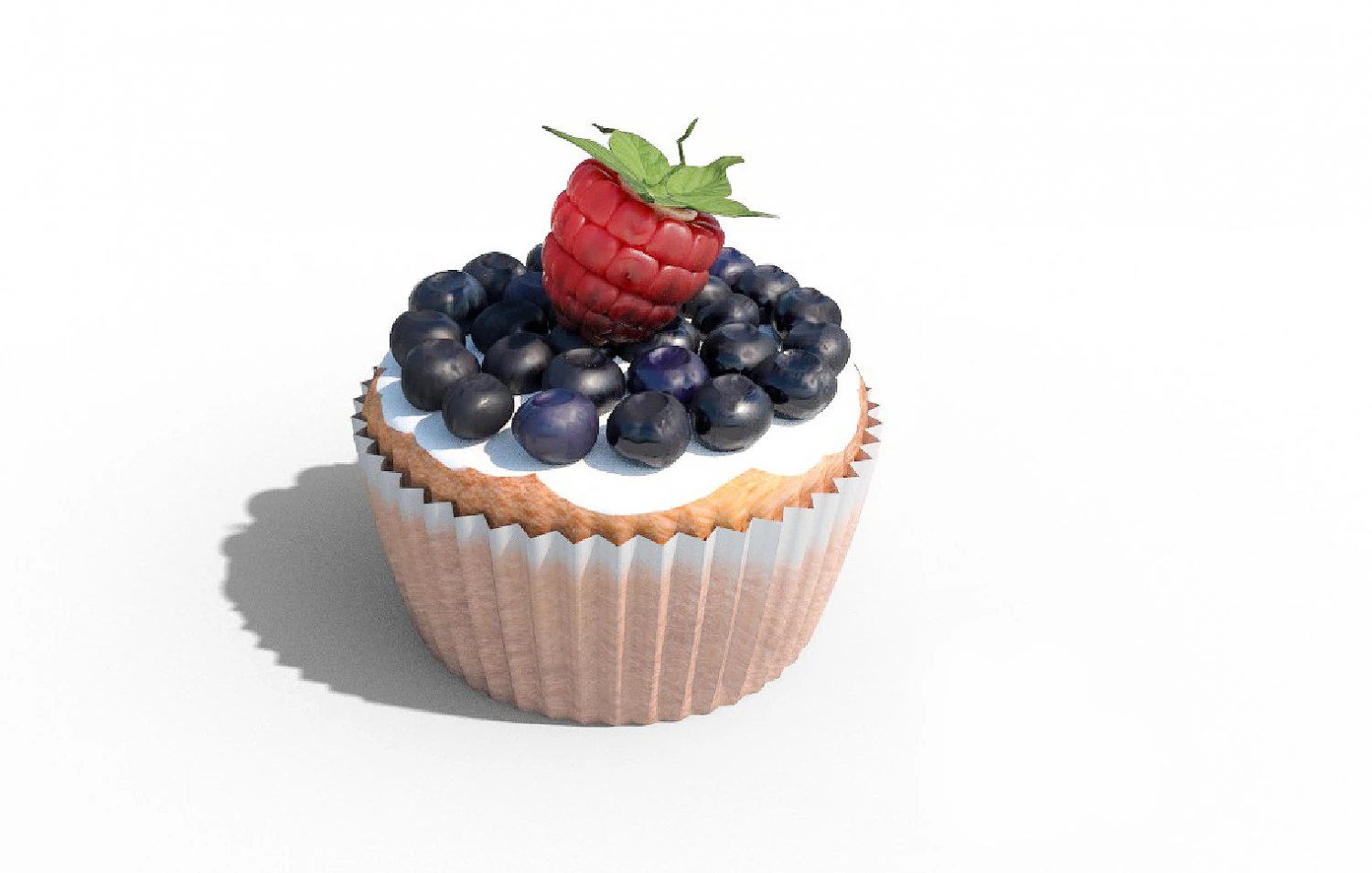 cupcake 11 3D Model .c4d .max .obj .3ds .fbx .stl .blend