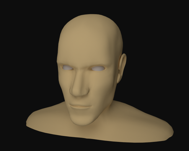 simple mens head Modèle 3D .c4d .max .obj .3ds .fbx .stl .blend 