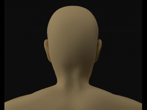 simple mens head Modèle 3D