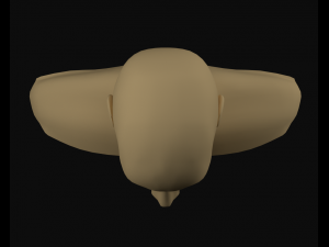 simple mens head Modèle 3D
