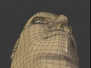 simple mens head Modèle 3D